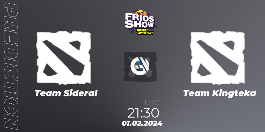 Team Sideral - Team Kingteka: прогноз. 01.02.2024 at 21:30, Dota 2, Frios Show 2