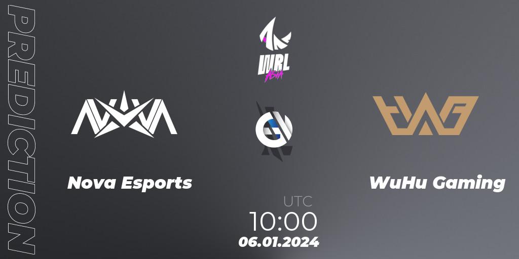 Nova Esports - WuHu Gaming: прогноз. 06.01.24, Wild Rift, WRL Asia 2023 - Season 2: China Conference