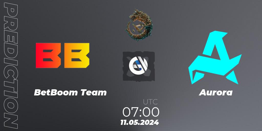 BetBoom Team - Aurora: прогноз. 11.05.2024 at 07:00, Dota 2, PGL Wallachia Season 1 - Group Stage