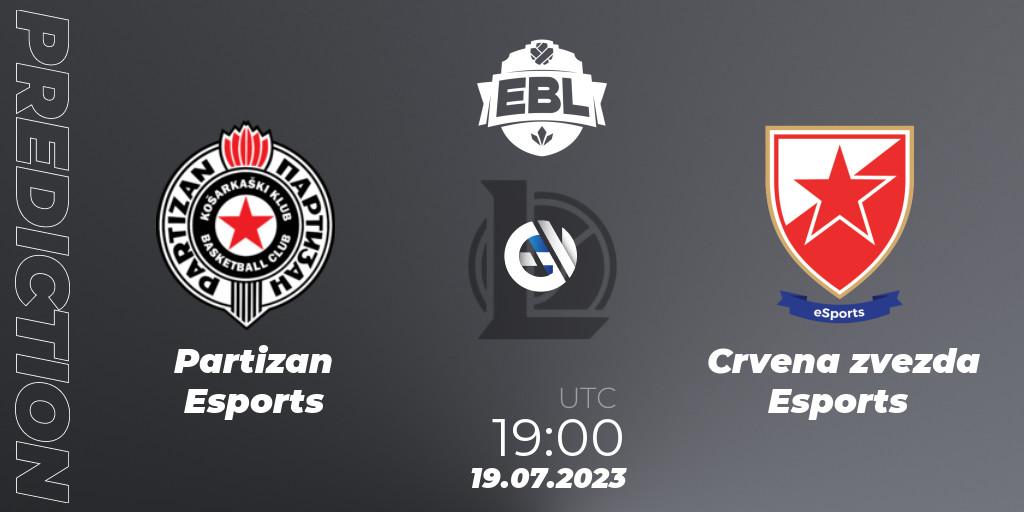 Partizan Esports - Crvena zvezda Esports: прогноз. 19.07.2023 at 19:00, LoL, Esports Balkan League Season 13