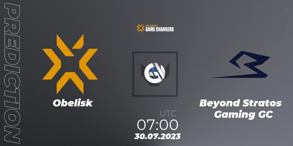 Obelisk - Beyond Stratos Gaming GC: прогноз. 30.07.2023 at 07:00, VALORANT, VCT 2023: Game Changers Korea Stage 1