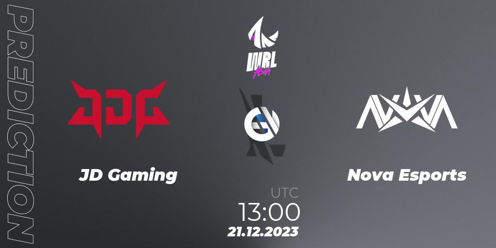 JD Gaming - Nova Esports: прогноз. 21.12.23, Wild Rift, WRL Asia 2023 - Season 2 - Regular Season