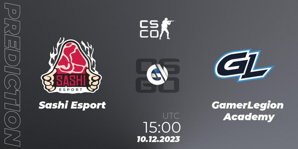 Sashi Esport - GamerLegion Academy: прогноз. 10.12.2023 at 15:30, Counter-Strike (CS2), European Pro League Season 13: Division 2