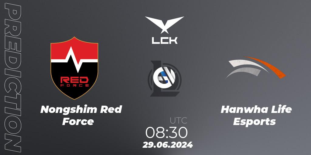 Nongshim Red Force - Hanwha Life Esports: прогноз. 29.06.2024 at 08:30, LoL, LCK Summer 2024 Group Stage
