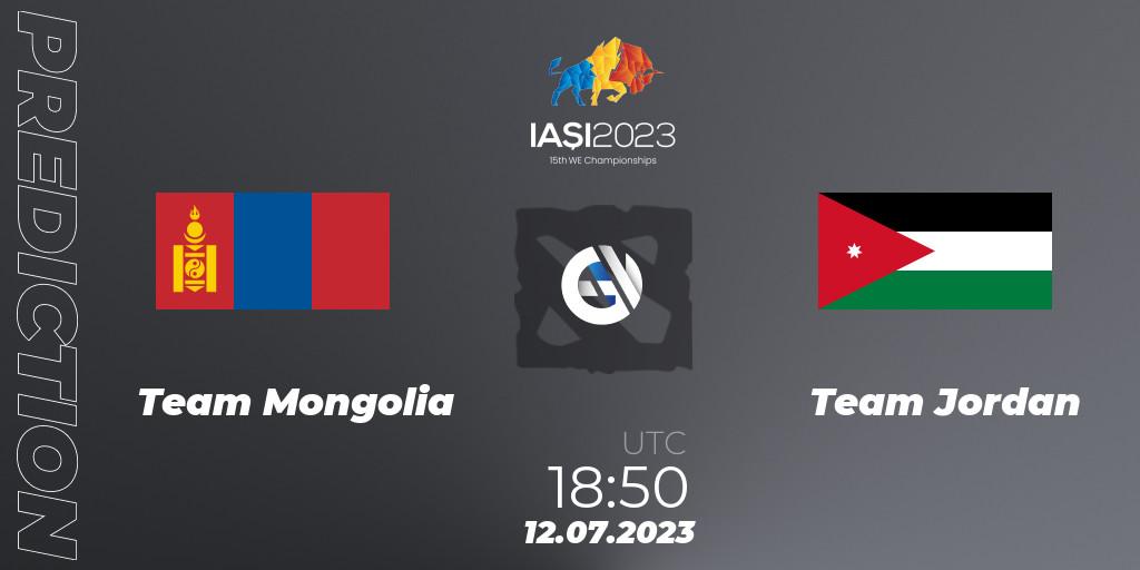 Team Mongolia - Team Jordan: прогноз. 12.07.2023 at 18:50, Dota 2, Gamers8 IESF Asian Championship 2023