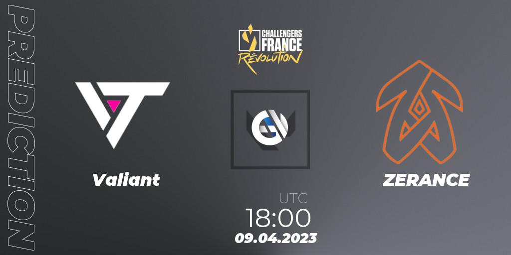 Valiant - ZERANCE: прогноз. 09.04.23, VALORANT, VALORANT Challengers France: Revolution Split 2 - Regular Season