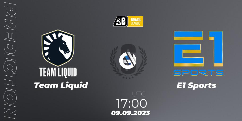 Team Liquid - E1 Sports: прогноз. 09.09.2023 at 17:00, Rainbow Six, Brazil League 2023 - Stage 2