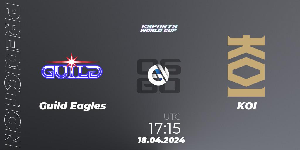 Guild Eagles - KOI: прогноз. 18.04.24, CS2 (CS:GO), Esports World Cup 2024: European Open Qualifier