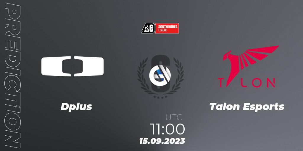 Dplus - Talon Esports: прогноз. 15.09.2023 at 11:00, Rainbow Six, South Korea League 2023 - Stage 2