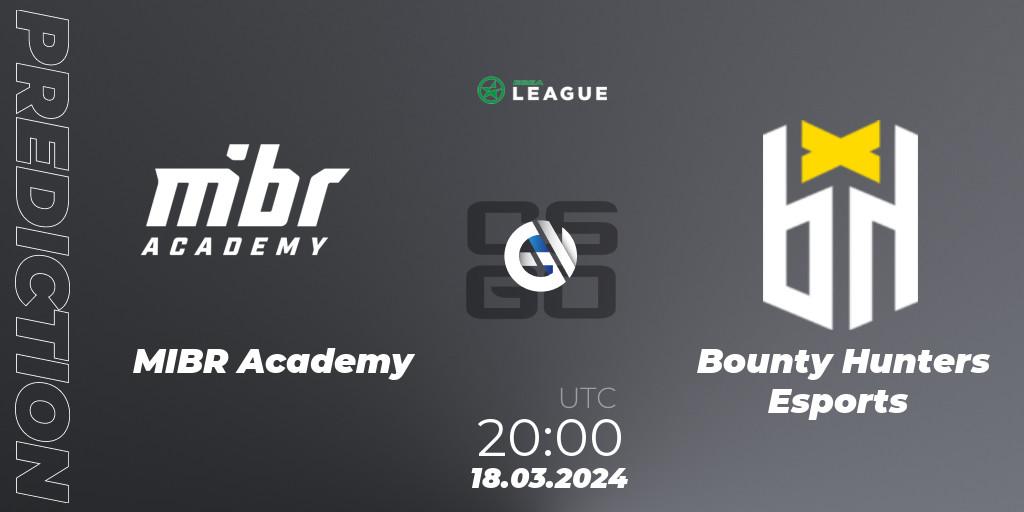 MIBR Academy - Bounty Hunters Esports: прогноз. 18.03.24, CS2 (CS:GO), ESEA Season 48: Open Division - South America