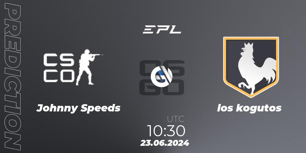 Johnny Speeds - los kogutos: прогноз. 23.06.2024 at 10:45, Counter-Strike (CS2), European Pro League Season 18: Division 2