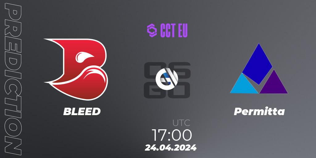 BLEED - Permitta: прогноз. 24.04.2024 at 17:00, Counter-Strike (CS2), CCT Season 2 Europe Series 1
