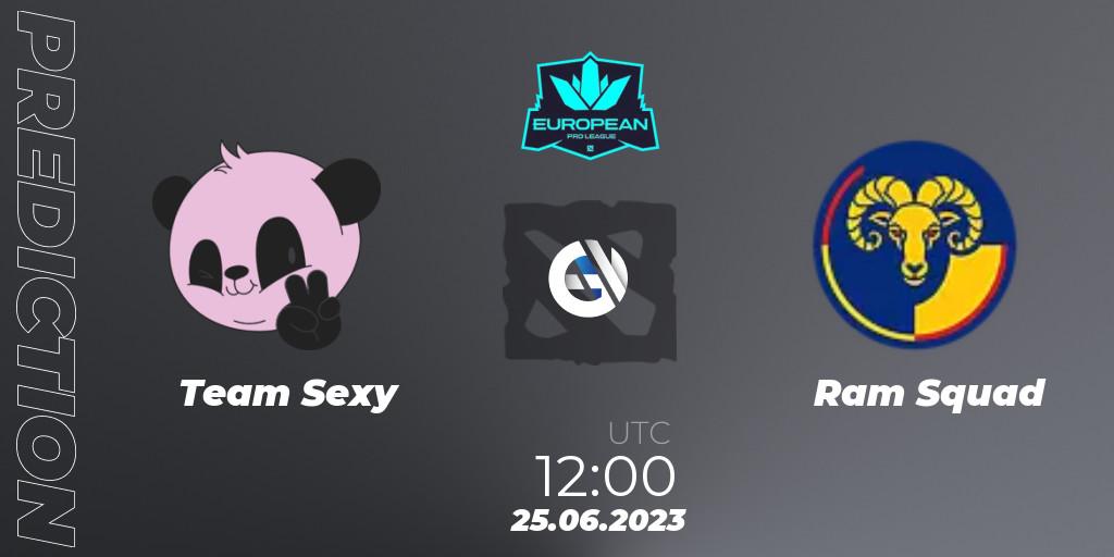 Team Sexy - Ram Squad: прогноз. 25.06.2023 at 12:05, Dota 2, European Pro League Season 10