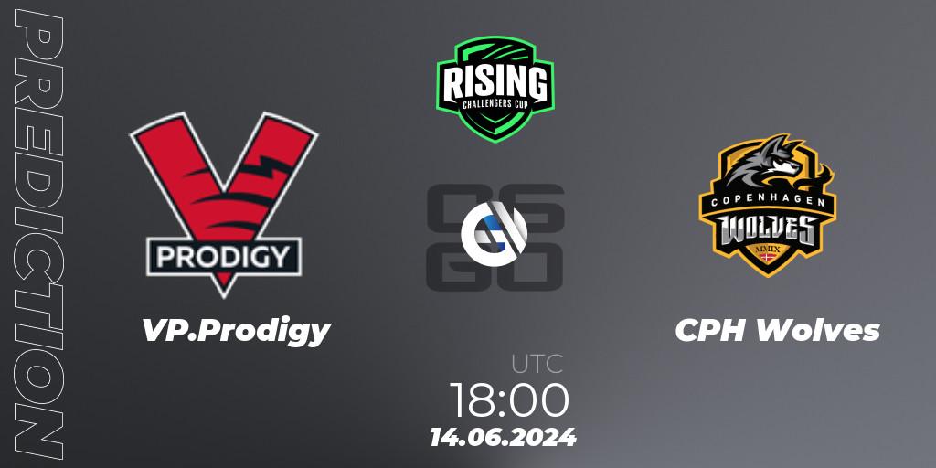 VP.Prodigy - CPH Wolves: прогноз. 14.06.2024 at 18:00, Counter-Strike (CS2), Rising Challengers Cup #1