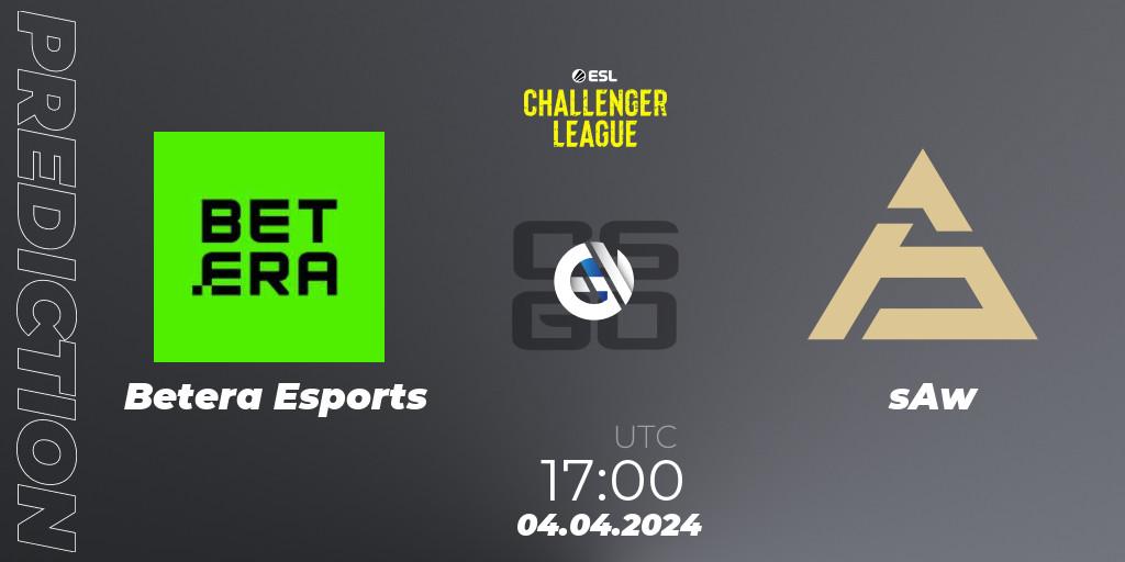 Betera Esports - sAw: прогноз. 04.04.2024 at 17:00, Counter-Strike (CS2), ESL Challenger League Season 47: Europe