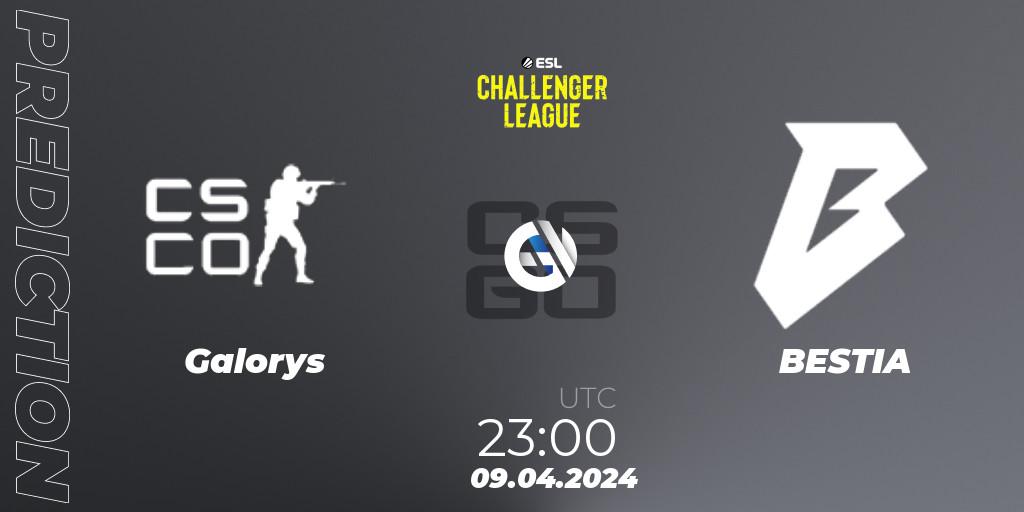 Galorys - BESTIA: прогноз. 09.04.24, CS2 (CS:GO), ESL Challenger League Season 47: South America