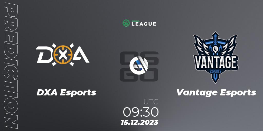 DXA Esports - Vantage Esports: прогноз. 15.12.2023 at 08:00, Counter-Strike (CS2), ESEA Season 47: Open Division - Oceania