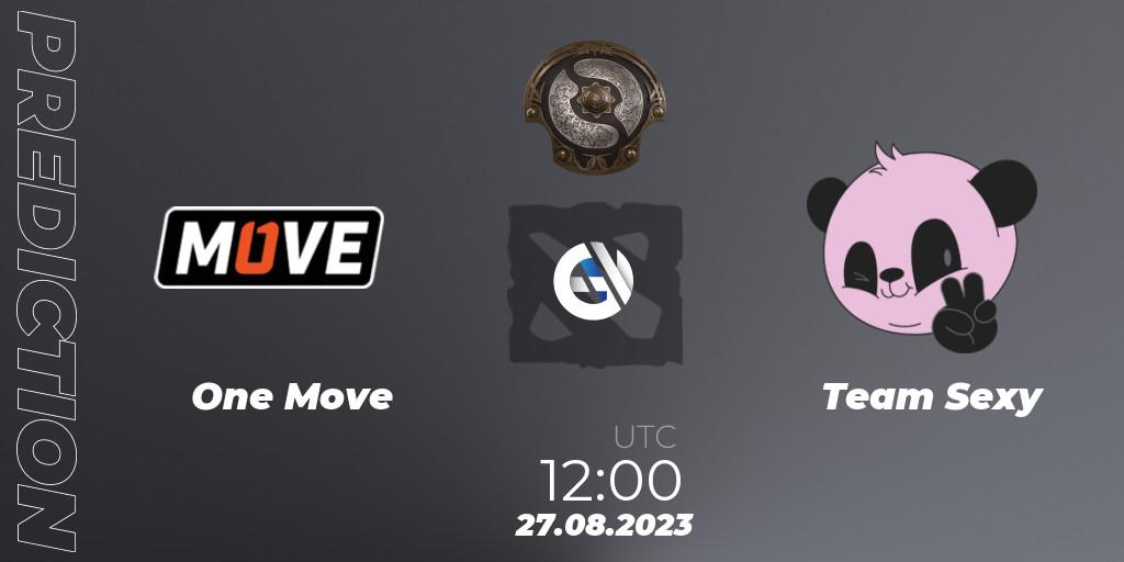 One Move - Team Sexy: прогноз. 22.08.2023 at 11:08, Dota 2, The International 2023 - Eastern Europe Qualifier