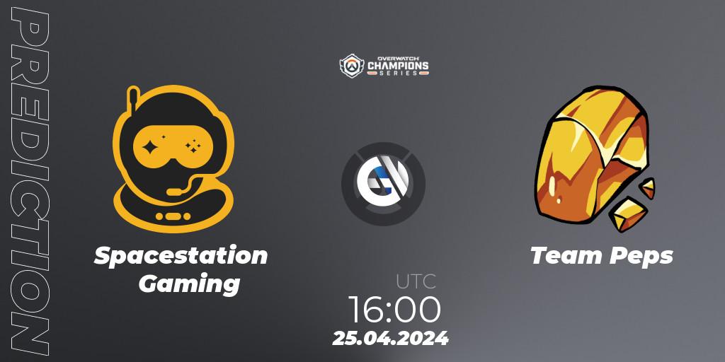 Spacestation Gaming - Team Peps: прогноз. 25.04.2024 at 16:00, Overwatch, Overwatch Champions Series 2024 - EMEA Stage 2 Main Event