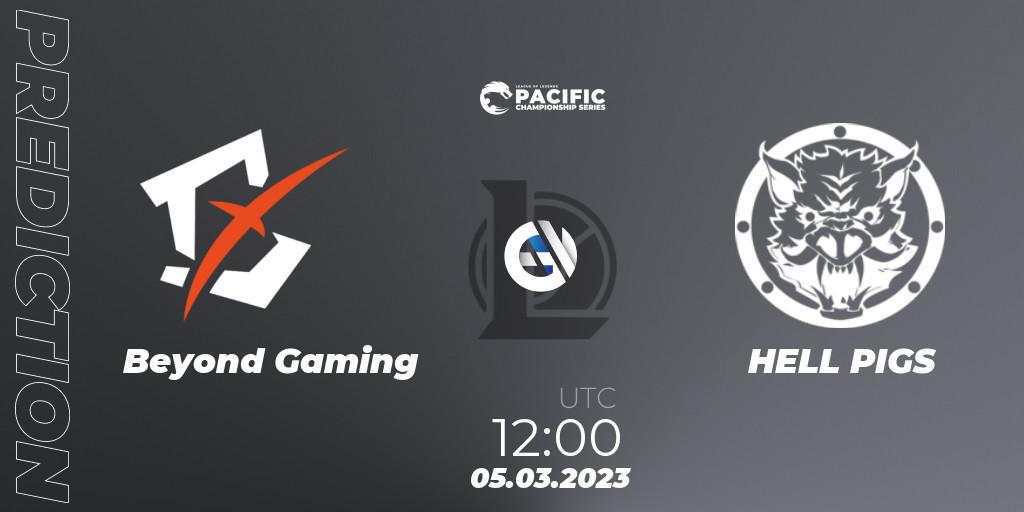 Beyond Gaming - HELL PIGS: прогноз. 05.03.2023 at 12:10, LoL, PCS Spring 2023 - Group Stage