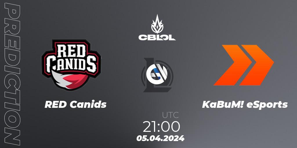 RED Canids - KaBuM! eSports: прогноз. 05.04.24, LoL, CBLOL Split 1 2024 - Playoffs