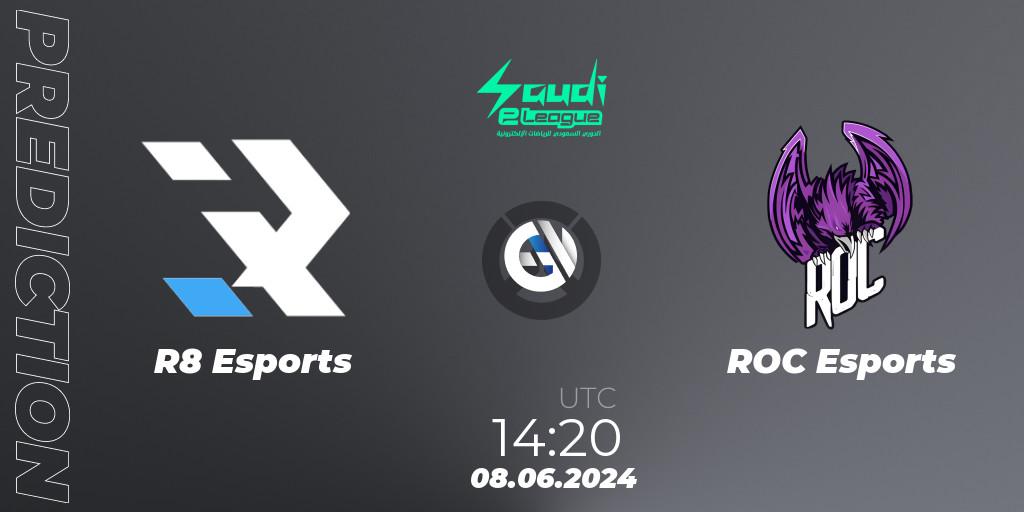 R8 Esports - ROC Esports: прогноз. 08.06.2024 at 14:20, Overwatch, Saudi eLeague 2024 - Major 2