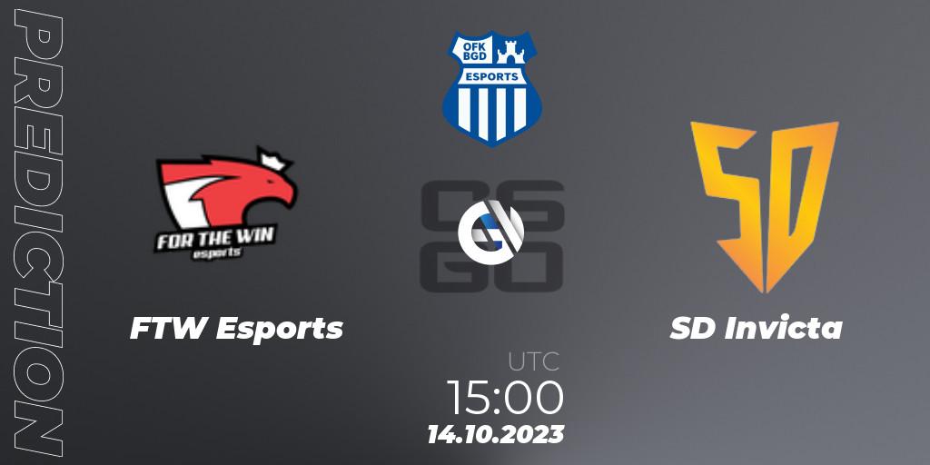 FTW Esports - SD Invicta: прогноз. 14.10.23, CS2 (CS:GO), OFK BGD Esports Series #1