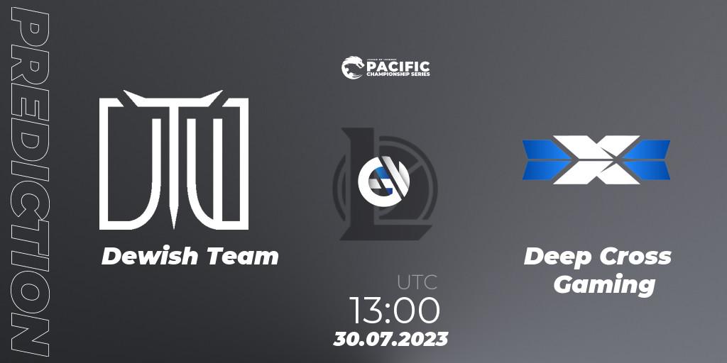 Dewish Team - Deep Cross Gaming: прогноз. 30.07.2023 at 13:20, LoL, PACIFIC Championship series Group Stage