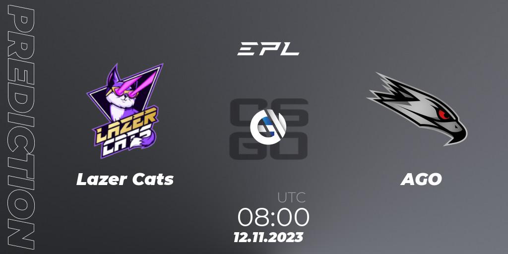 Lazer Cats - AGO: прогноз. 12.11.2023 at 09:00, Counter-Strike (CS2), European Pro League Season 12: Division 2
