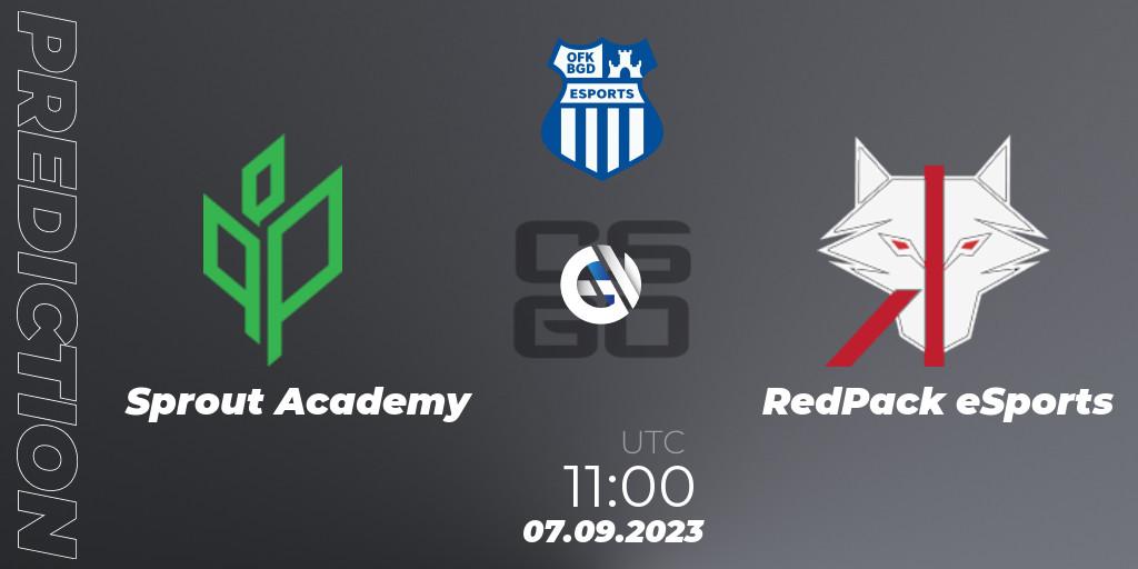 Sprout Academy - RedPack eSports: прогноз. 07.09.2023 at 11:00, Counter-Strike (CS2), OFK BGD Esports Series #1