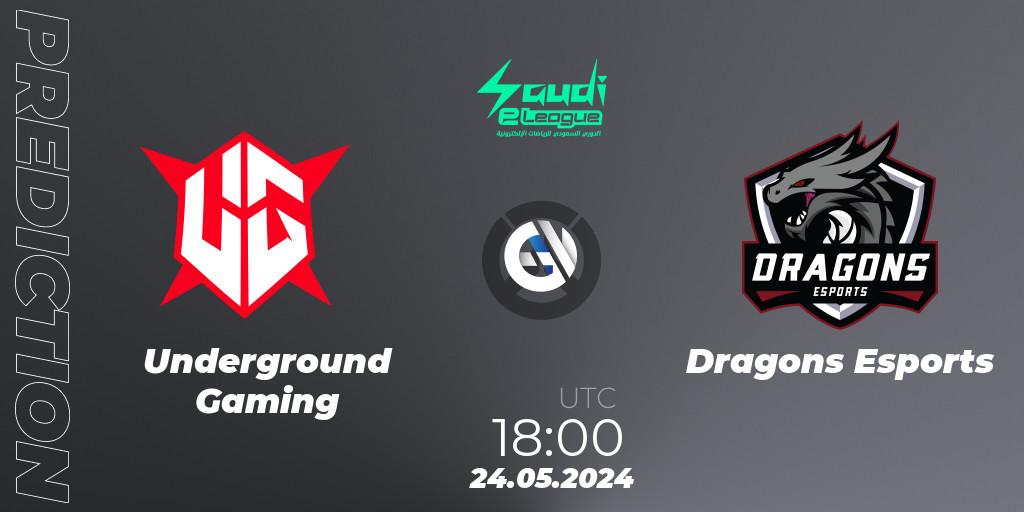 Underground Gaming - Dragons Esports: прогноз. 24.05.2024 at 18:00, Overwatch, Saudi eLeague 2024 - Major 2 Phase 2