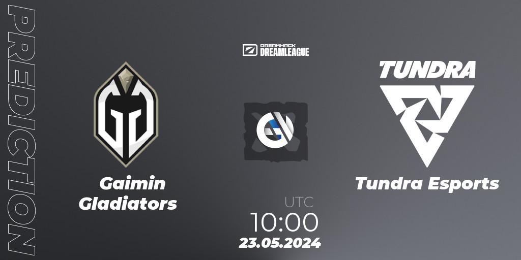 Gaimin Gladiators - Tundra Esports: прогноз. 23.05.2024 at 10:00, Dota 2, DreamLeague Season 23