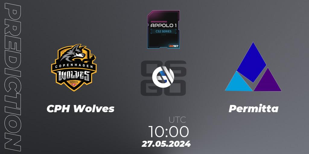 CPH Wolves - Permitta: прогноз. 27.05.2024 at 10:00, Counter-Strike (CS2), Appolo1 Series: Phase 2