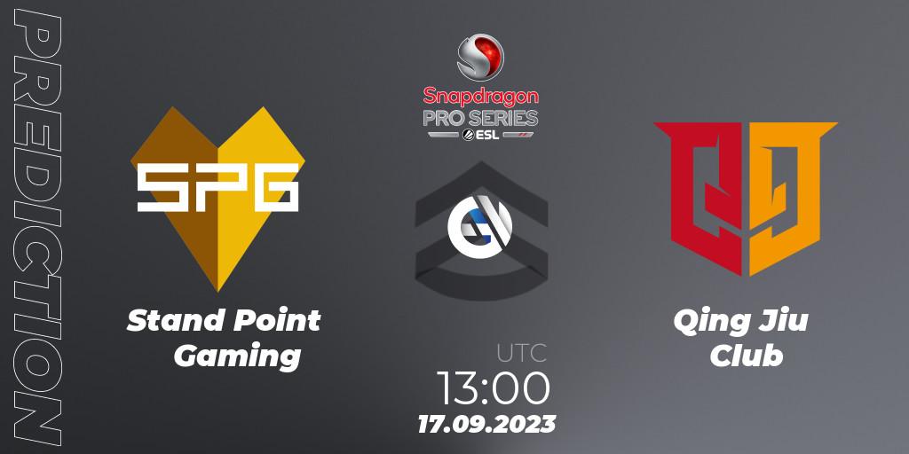Stand Point Gaming - Qing Jiu Club: прогноз. 17.09.2023 at 13:00, Call of Duty, Snapdragon Pro Series Fall Season
