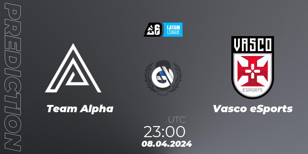 Team Alpha - Vasco eSports: прогноз. 08.04.2024 at 23:00, Rainbow Six, LATAM League 2024 - Stage 1: LATAM South
