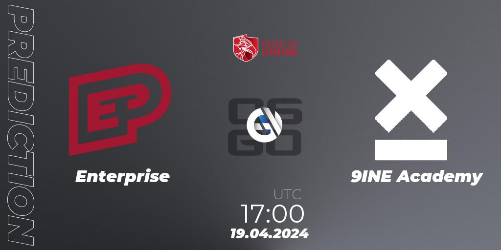 Enterprise - 9INE Academy: прогноз. 19.04.24, CS2 (CS:GO), Polska Liga Esportowa 2024: Split #1