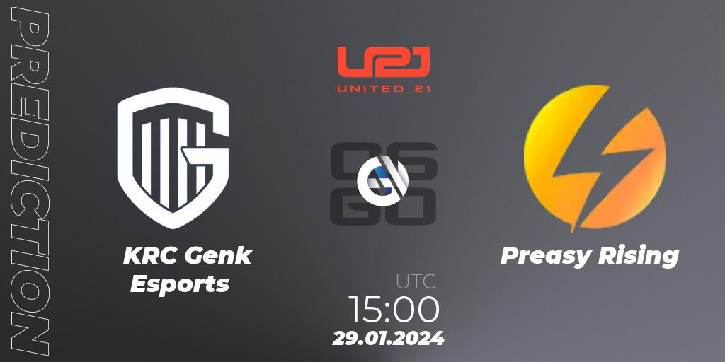 KRC Genk Esports - Preasy Rising: прогноз. 29.01.24, CS2 (CS:GO), United21 Season 10: Division 2