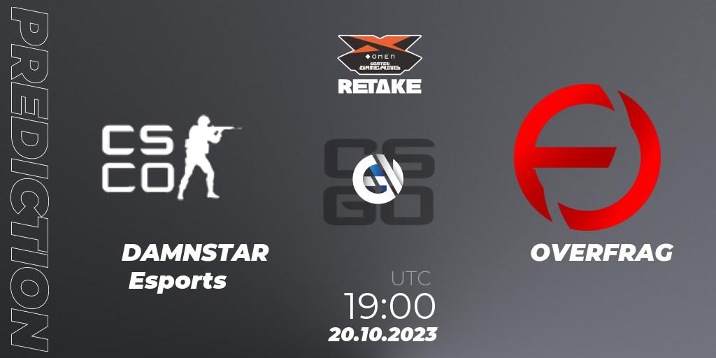 DAMNSTAR Esports - OVERFRAG: прогноз. 20.10.23, CS2 (CS:GO), Circuito Retake Season 7: Take #2