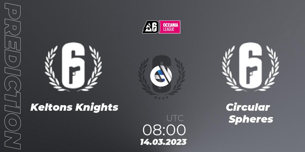 Keltons Knights - Circular Spheres: прогноз. 14.03.23, Rainbow Six, Oceania League 2023 - Stage 1
