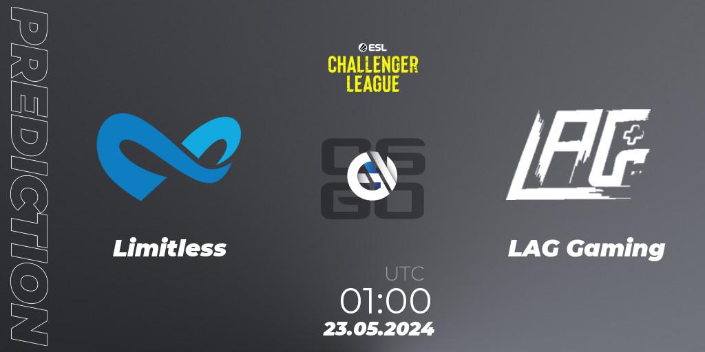 Limitless - LAG Gaming: прогноз. 23.05.2024 at 01:00, Counter-Strike (CS2), ESL Challenger League Season 47: North America
