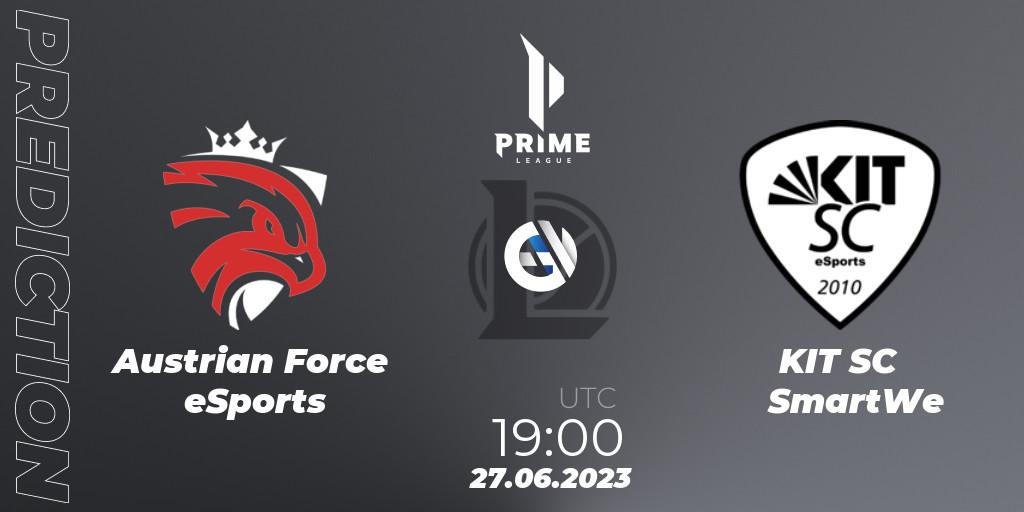 Austrian Force eSports - KIT SC SmartWe: прогноз. 27.06.23, LoL, Prime League 2nd Division Summer 2023