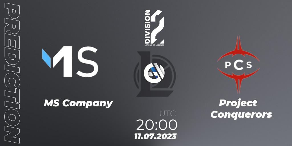 MS Company - Project Conquerors: прогноз. 11.07.23, LoL, LFL Division 2 Summer 2023 - Group Stage