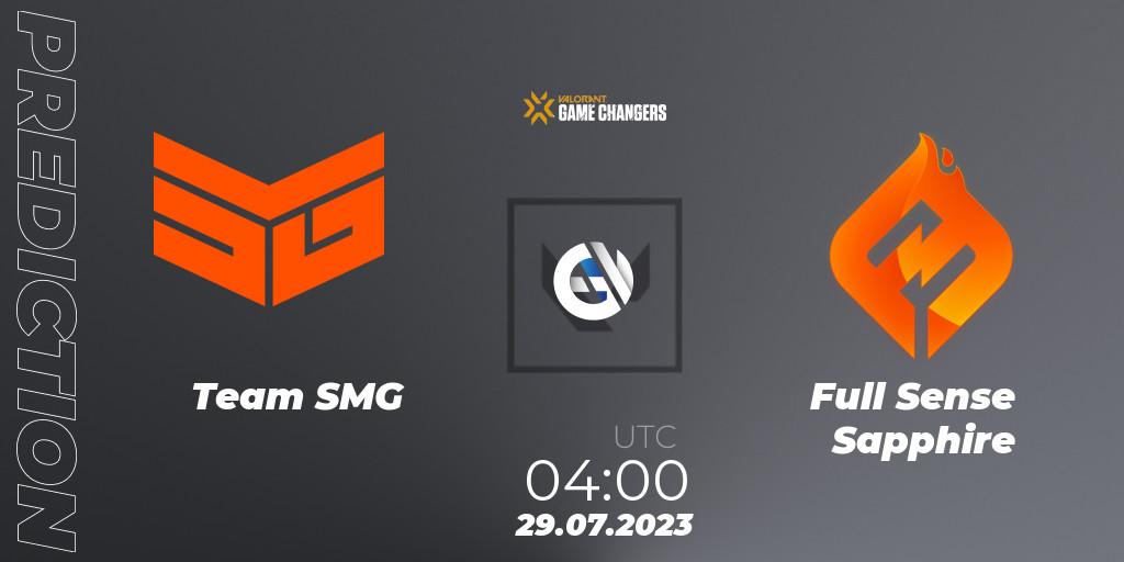 Team SMG - Full Sense Sapphire: прогноз. 29.07.2023 at 04:00, VALORANT, VCT 2023: Game Changers APAC Open 3