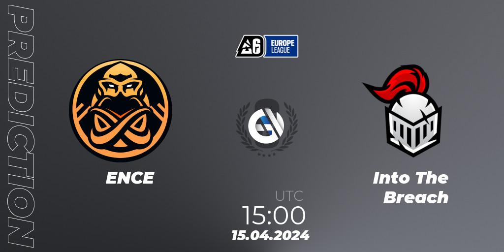 ENCE - Into The Breach: прогноз. 15.04.2024 at 16:00, Rainbow Six, Europe League 2024 - Stage 1