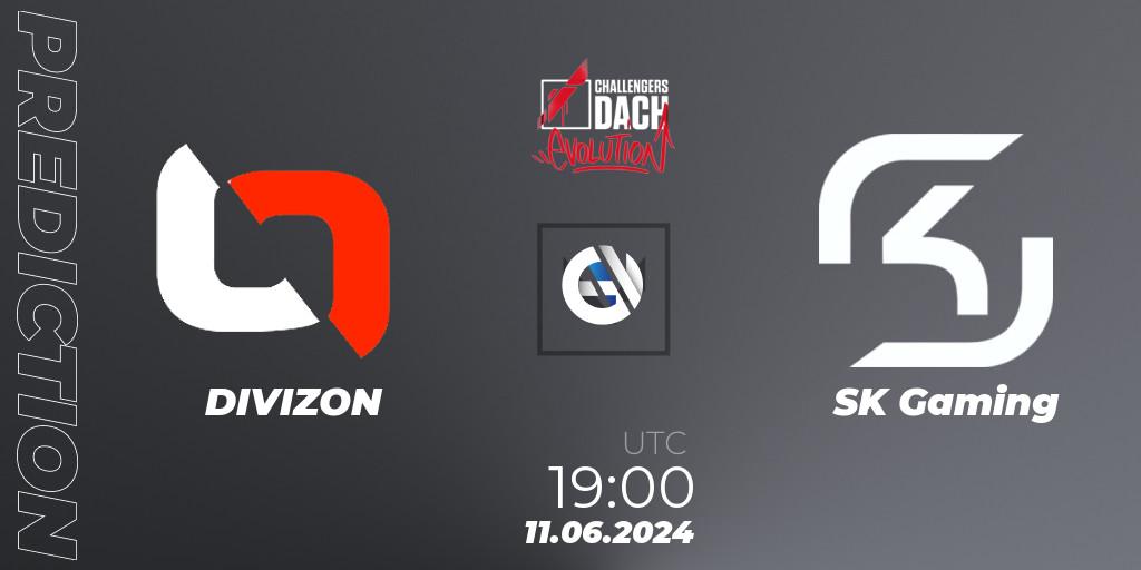 DIVIZON - SK Gaming: прогноз. 11.06.2024 at 18:45, VALORANT, VALORANT Challengers 2024 DACH: Evolution Split 2