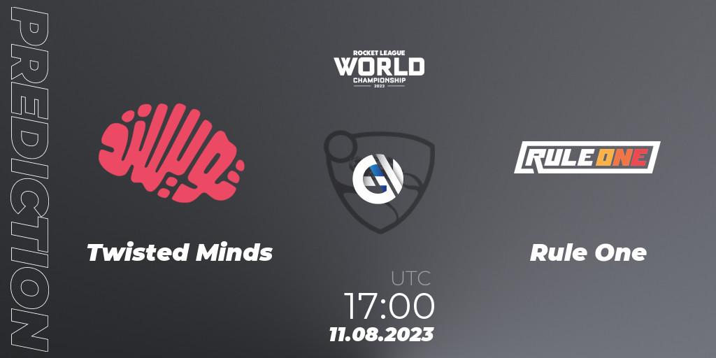 Twisted Minds - Rule One: прогноз. 11.08.2023 at 17:30, Rocket League, Rocket League Championship Series 2022-23 - World Championship Group Stage