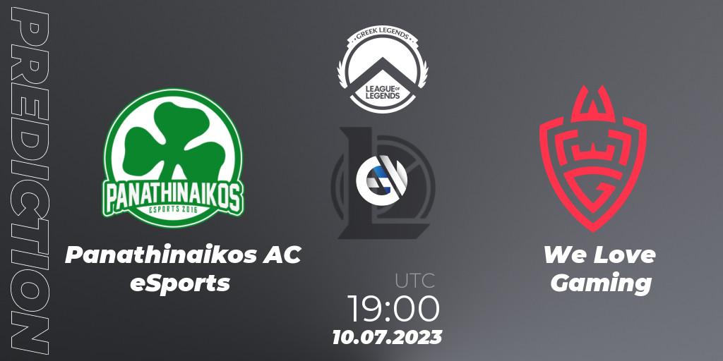 Panathinaikos AC eSports - We Love Gaming: прогноз. 10.07.2023 at 19:30, LoL, Greek Legends League Summer 2023