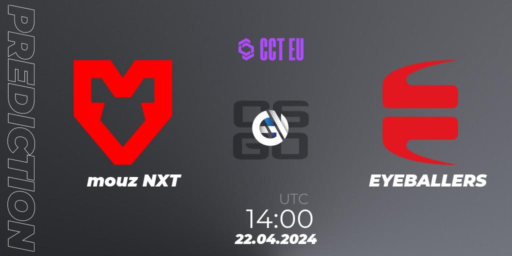 mouz NXT - EYEBALLERS: прогноз. 22.04.2024 at 14:00, Counter-Strike (CS2), CCT Season 2 Europe Series 1