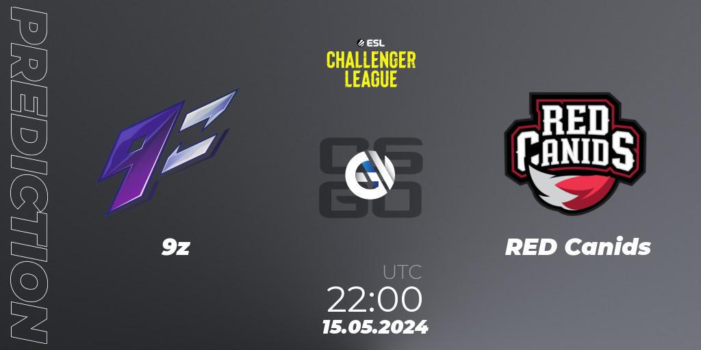 9z - RED Canids: прогноз. 15.05.2024 at 23:00, Counter-Strike (CS2), ESL Challenger League Season 47: South America