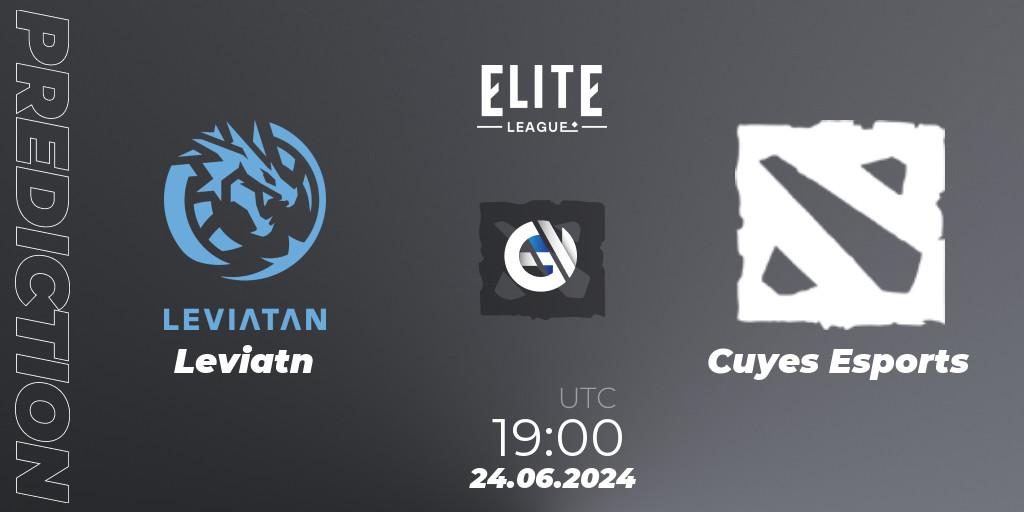 Leviatán - Cuyes Esports: прогноз. 24.06.2024 at 19:00, Dota 2, Elite League Season 2: South America Closed Qualifier